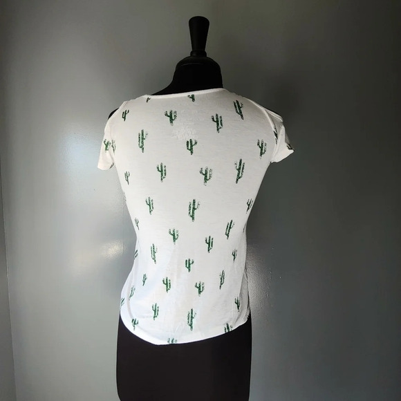 Grayson Social Cold Shoulder Cactus Tee - Picture 4 of 5
